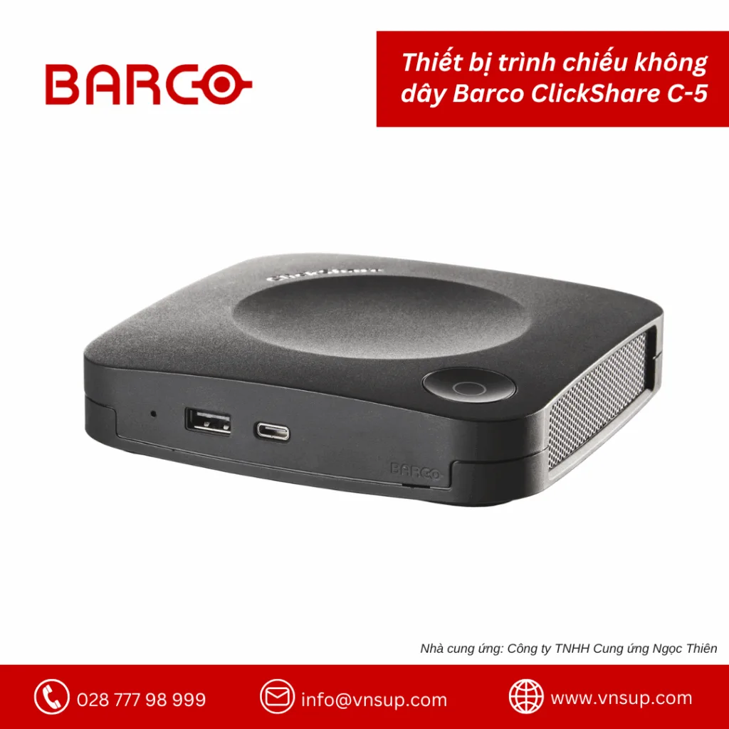 Thiết bị trình chiếu không dây Barco ClickShare C-5