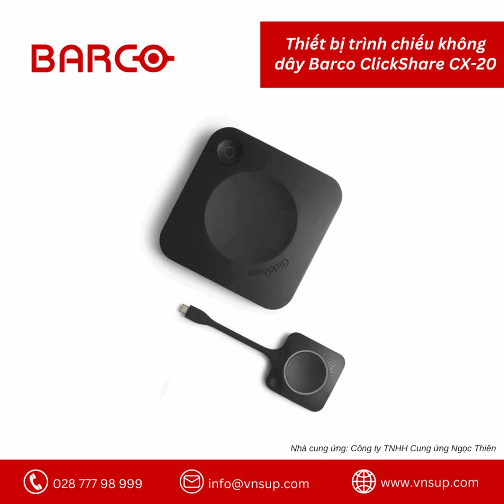 Thiết bị trình chiếu không dây Barco ClickShare CX-20