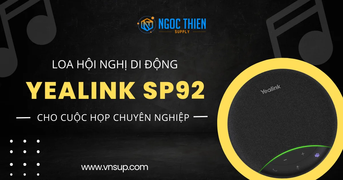 Yealink SP92 – Loa hội nghị di động cho cuộc họp chuyên nghiệp