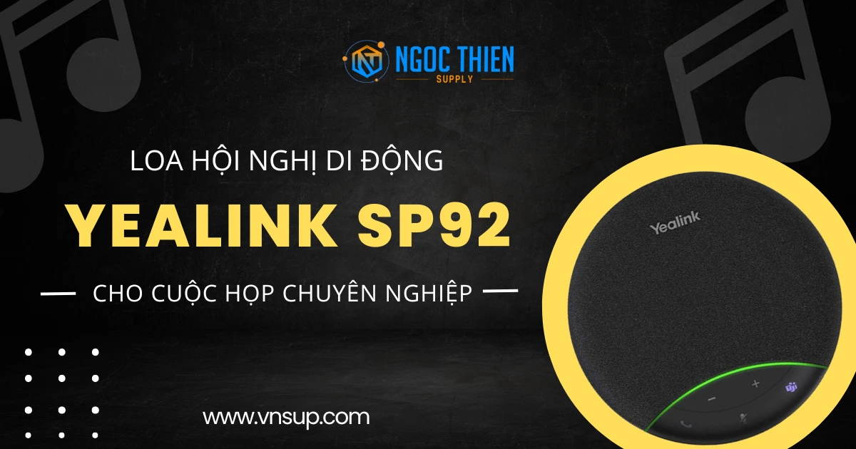 Yealink SP92 – Loa hội nghị di động cho cuộc họp chuyên nghiệp