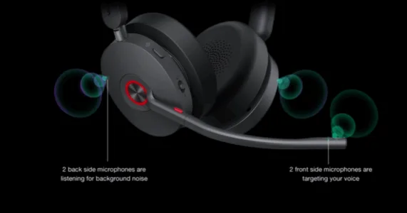 Yealink WH68 Hybrid tích hợp công nghệ khử tiếng ồn chủ động Hybrid ANC