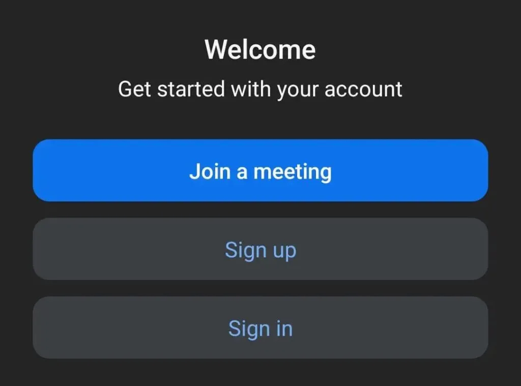 tham gia zoom bằng id trên thiết bị di động