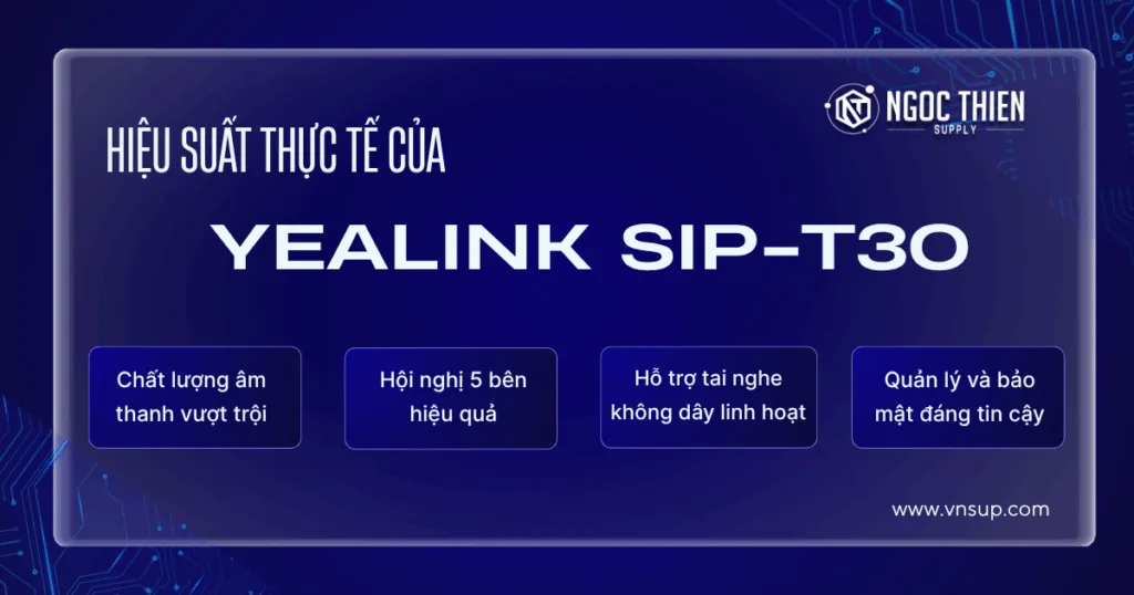 Hiệu suất thực tế của Yealink SIP-T30