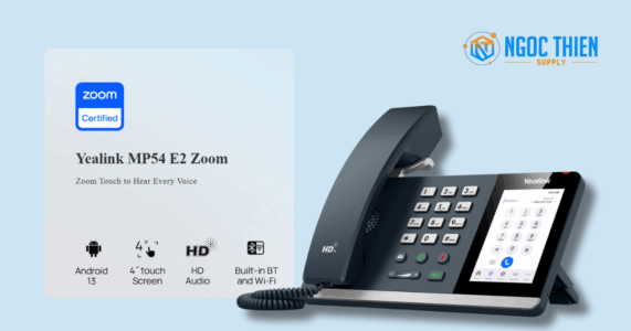 Yealink MP54-WH E2 Zoom – Giải Pháp Điện Thoại IP Chuyên Dụng Cho Zoom 2025 Một số đặc điểm nổi bật của Yealink MP54-WH E2 Zoom
