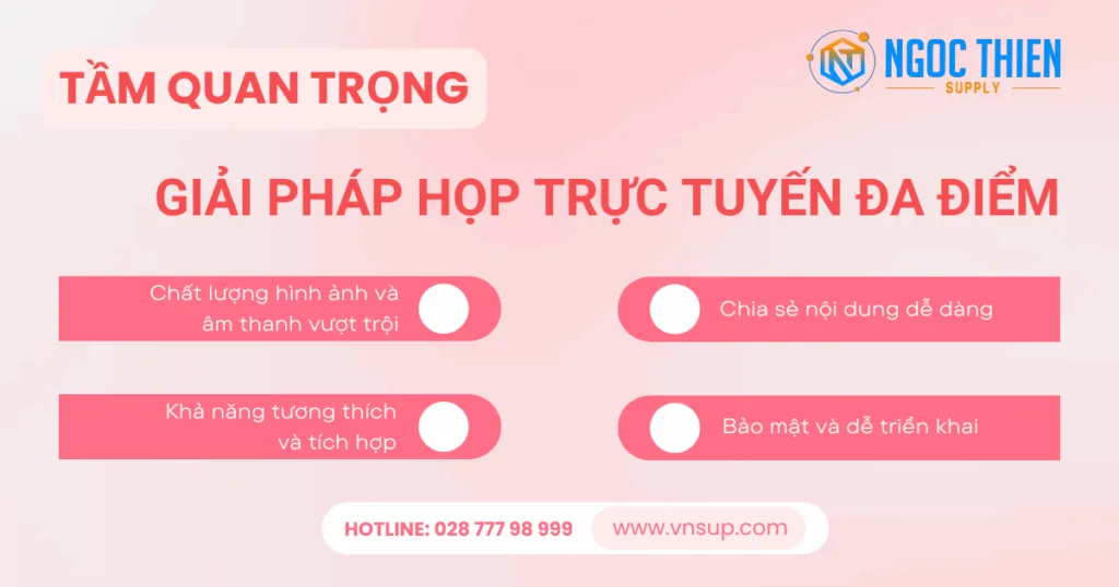 Tầm quan trọng của giải pháp họp trực tuyến đa điểm