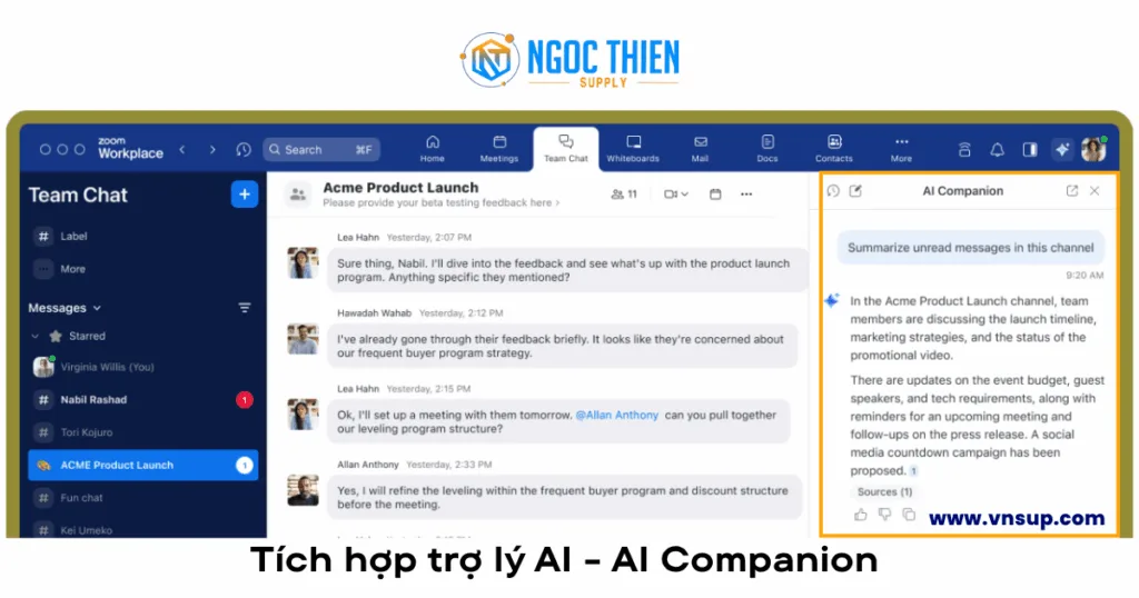 Tích hợp trợ lý AI - AI Companion