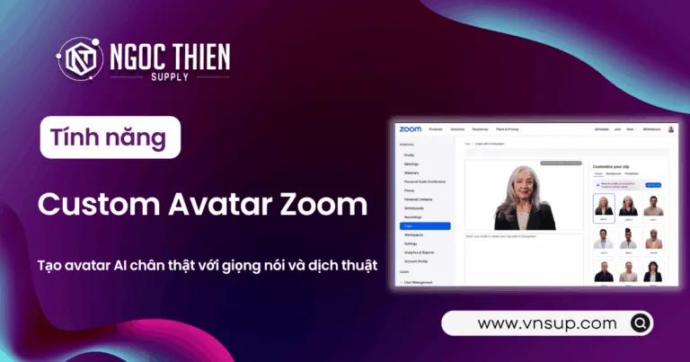 Tính năng Custom Avatar Zoom_ Tạo avatar AI chân thật với giọng nói và dịch thuật