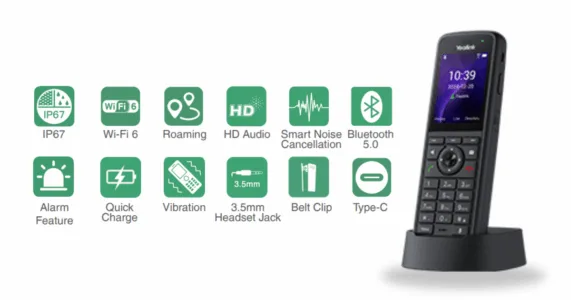 Tính năng nổi bật của điện thoại IP wifi không dây Yealink AX86R 