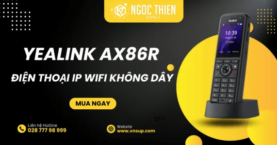 Yealink AX86R - Điện thoại IP Wifi không dây