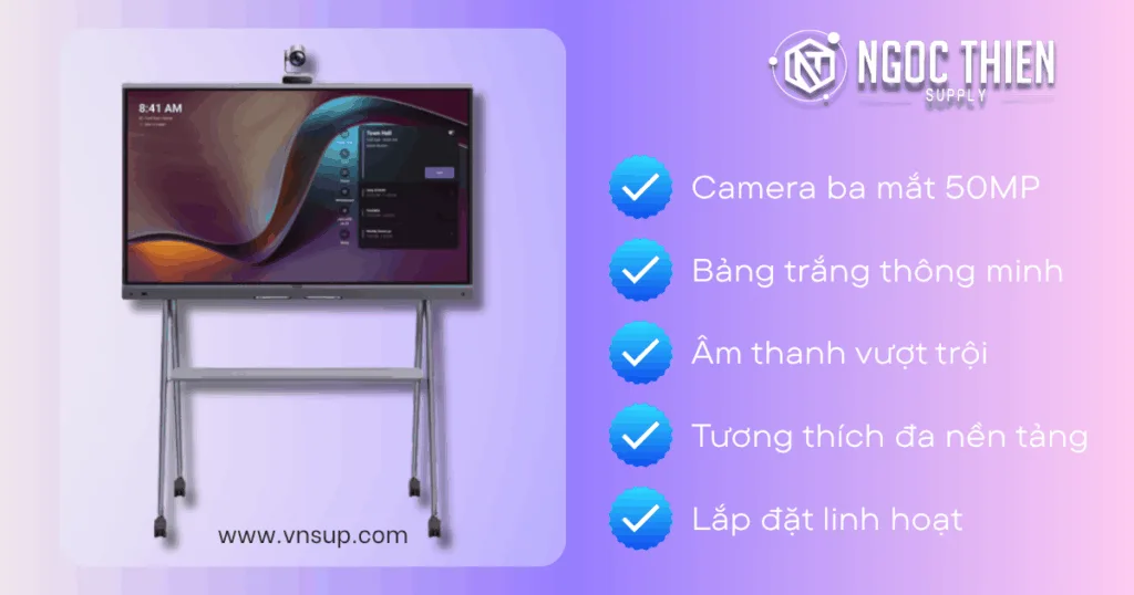 Yealink MeetingBoard Pro – Màn hình tương tác đa năng cho không gian sáng tạo