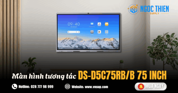 DS-D5C75RB/B 75 inch - Màn hình tương tác thông minh 2025 Màn hình tương tác DS-D5C75RB/B 75 inch