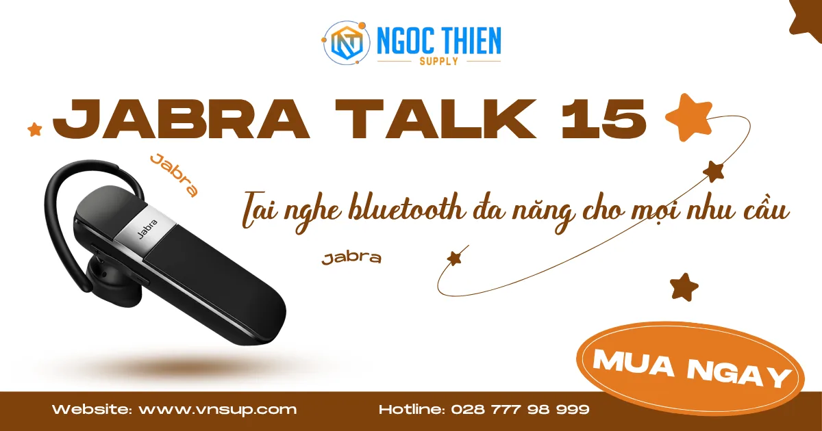 Jabra Talk 15 - Tai nghe bluetooth đa năng cho mọi nhu cầu