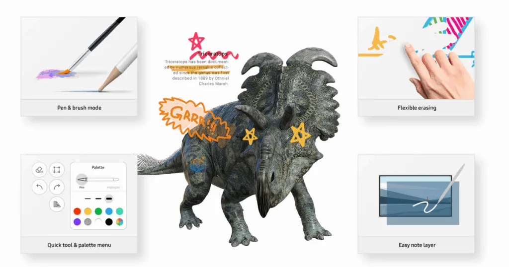 Samsung Flip Pro với cảm ứng siêu mượt như viết trên giấy thật