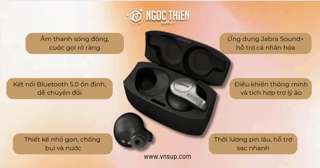Tính năng nổi bật của Jabra Elite 65t