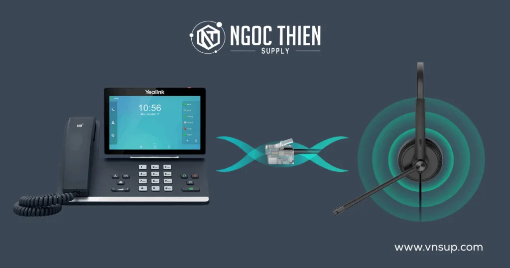 YHS34 Mono hỗ trợ kết nối với các điện thoại IP Yealink