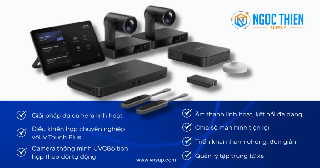 Yealink MVC S90 – Hệ thống Teams Rooms đa camera cho không gian siêu rộng