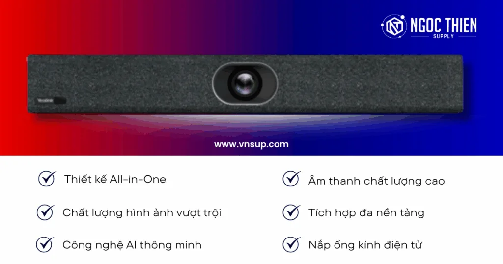 Yealink MeetingBar A20 – Giải pháp All-in-One hoàn hảo cho văn phòng nhỏ