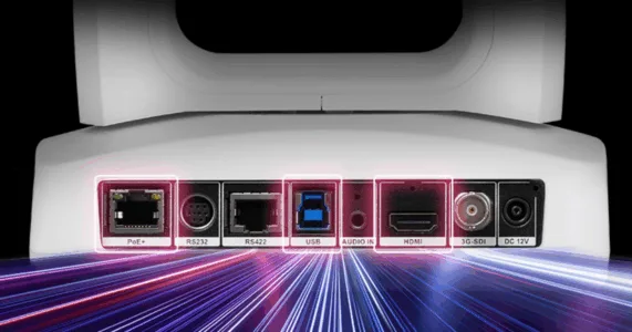 AVer PTZ310UV2 cho phép phát trực tuyến video 4K 60 FPS qua các cổng HDMI, USB và IP