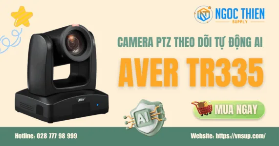 Camera hội nghị AVer TR335 theo dõi tự động bằng AI