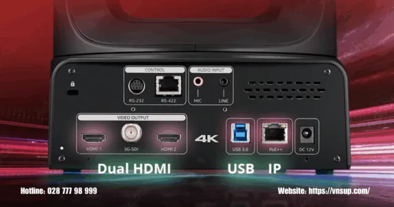 AVer TR535 với kết nối HDMI_USB_IP linh hoạt