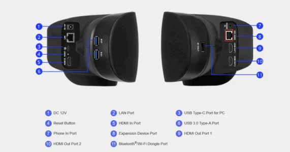 AVer VB370A mặt cạnh