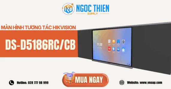 Bảng tương tác thông minh 4K 86 inch Hikvision DS-D5186RC/CB