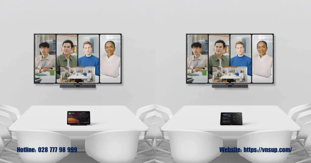 Cách bố trí MeetingDisplay 75 inch cho phòng họp trung bình