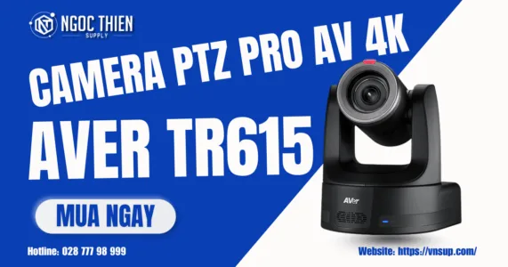 Camera PTZ Pro AV theo dõi tự động AI AVer TR615