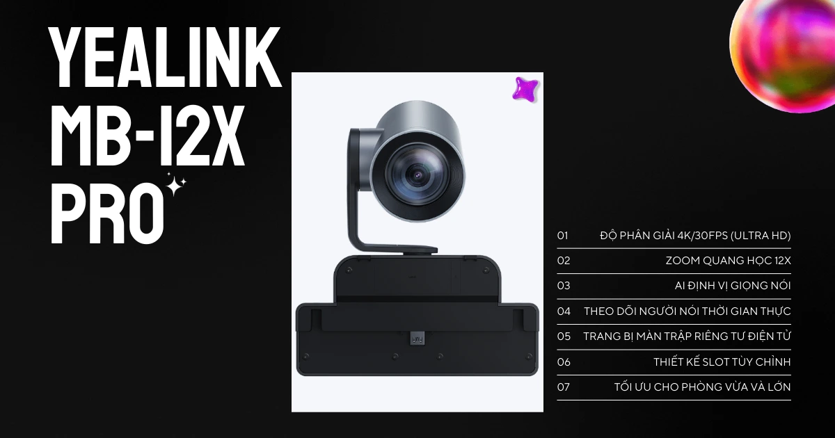 Yealink MB-12X Pro cho MeetingBoard Pro 