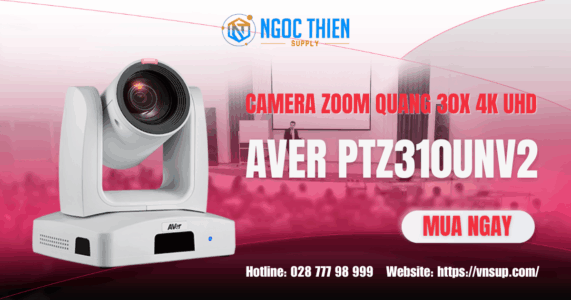 Camera zoom quang 30X 4K UHD - AVer PTZ330UV2