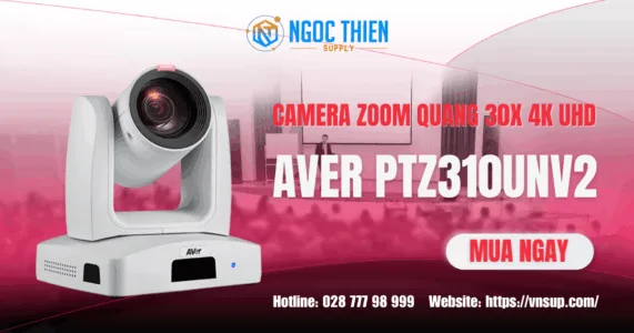 Camera zoom quang 30X 4K UHD - AVer PTZ330UV2