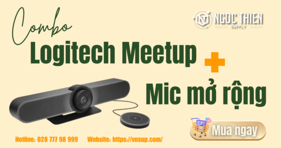 Combo Logitech Meetup + Mic mở rộng