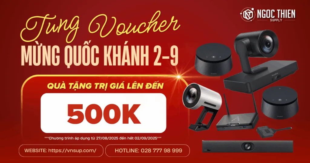 Combo thiết bị họp trực tuyến - Với hàng loạt quà tặng trị giá 500K