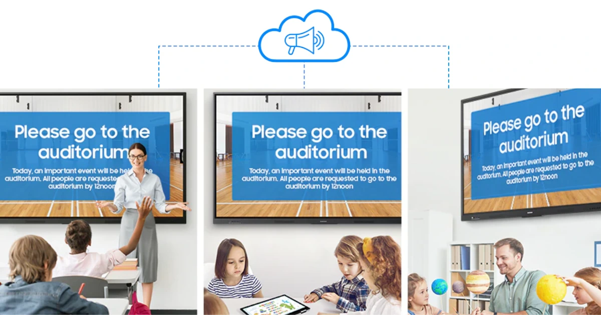 Gửi thông báo nhiều màn hình