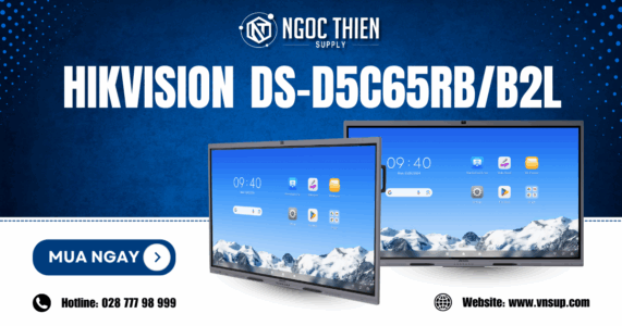 Hikvision DS-D5C65RB/B2L – Màn hình tương tác 4K 65 inch tích hợp camera và micro hội nghị