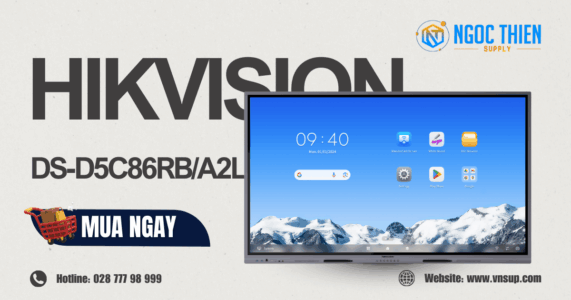 Hikvision DS-D5C86RB/A2L - Giải pháp màn hình tương tác 4K 86 inch