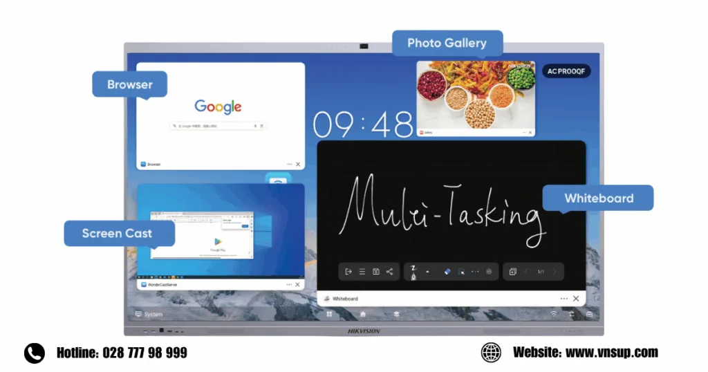 Hikvision Ultra Series làm việc đa nhiệm với tính năng Multi-Window Tasking
