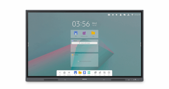 Màn hình Samsung WAC 75 inch được trang bị hệ điều hành Android 11