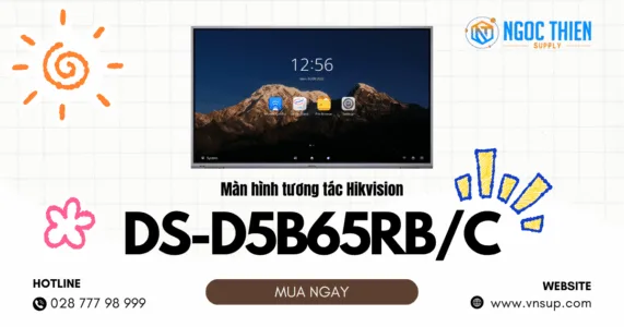 Màn hình tương tác 4K 65 inch Hikvision DS-D5B65RB/C