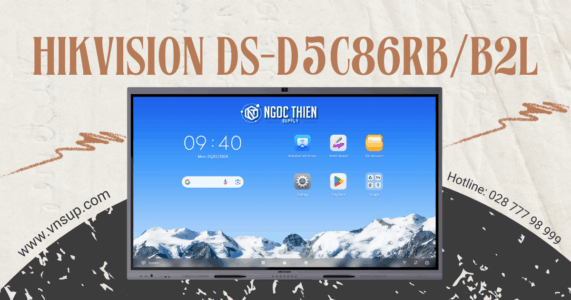 Màn hình tương tác 4K 86 inch Hikvision DS-D5C86RB/B2L