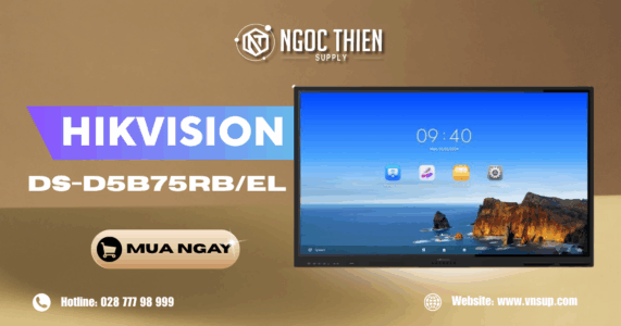 Hikvision DS-D5B75RB/EL - Màn hình tương tác 4K 2025 Màn hình tương tác DS-D5B75RB/EL 75 inch