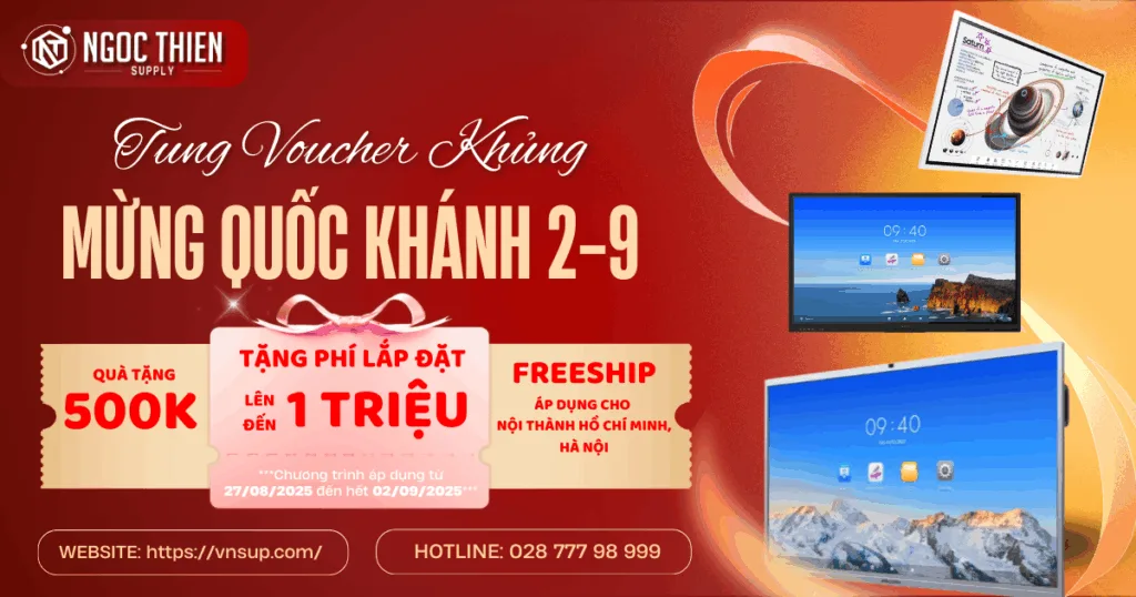 Màn hình tương tác Samsung Flip và Hikvision – Ưu đãi phí lắp đặt và quà tặng hấp dẫn