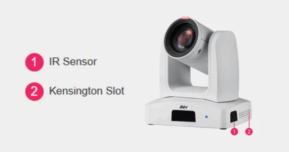 Mặt cạnh camera AVer PTZ310UV2