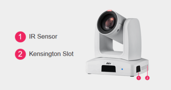 Mặt cạnh camera AVer PTZ330UV2