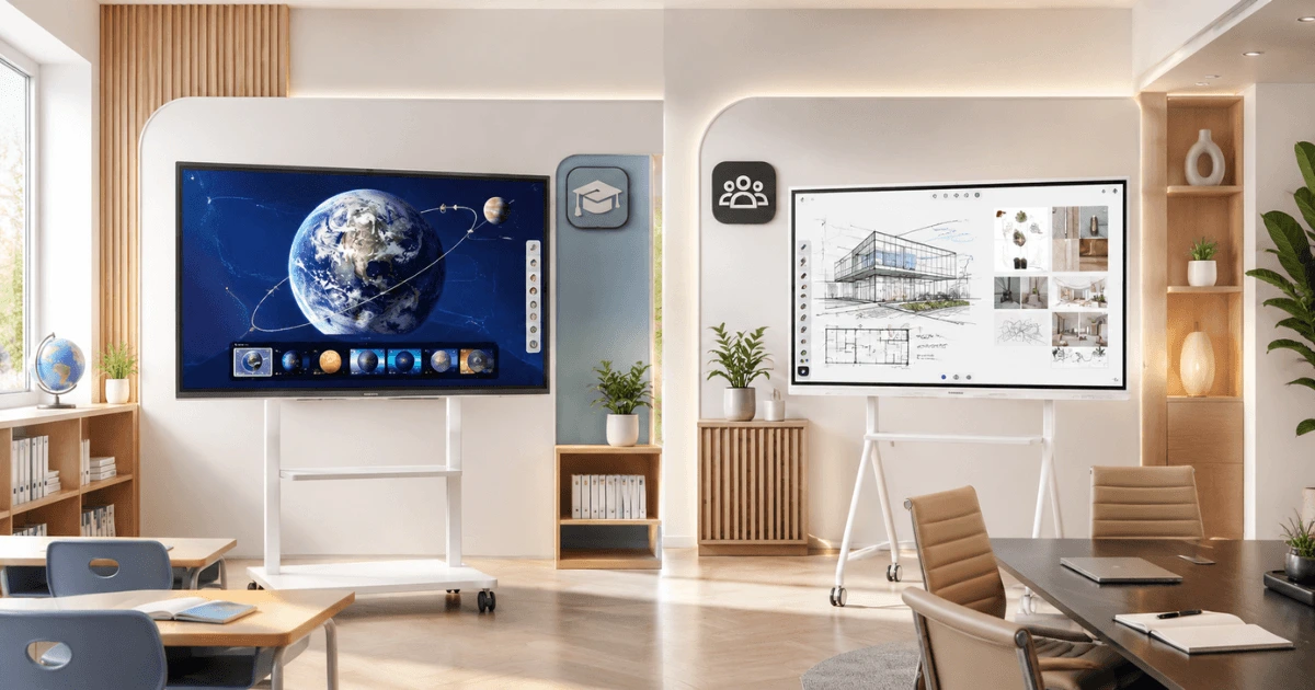 Nên chọn màn hình tương tác Samsung WAF hay Samsung Flip Pro