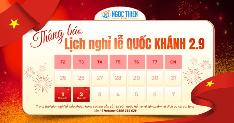 Ngọc Thiên thông báo lịch nghỉ lễ Quốc Khánh 2/9/2025