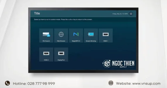 Quản lý nội dung và phòng họp thông minh với Custom Home