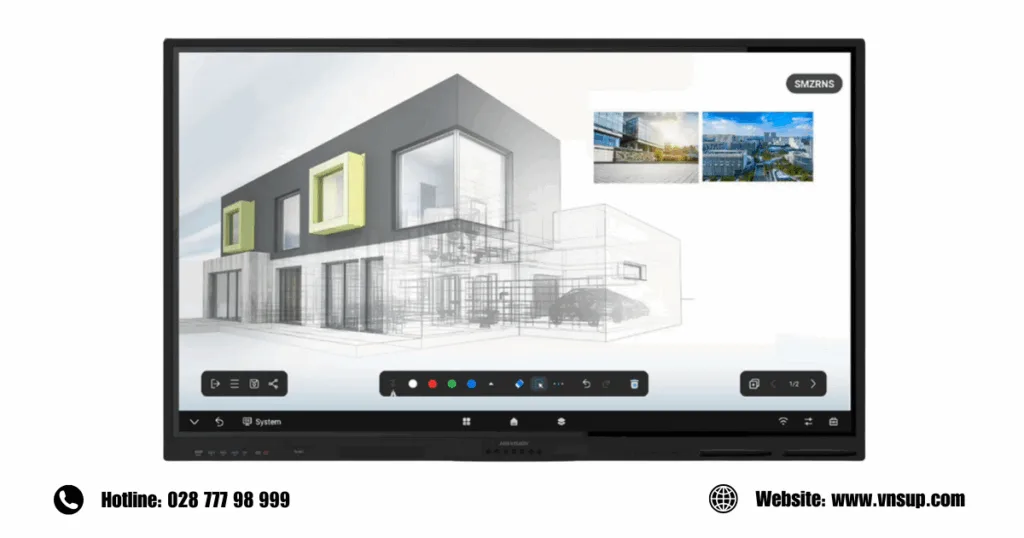 Màn hình 4K UHD sắc nét