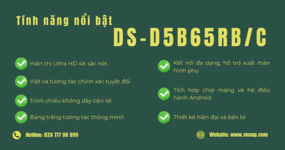 Tính năng nổi bật của Hikvision DS-D5B65RB/C