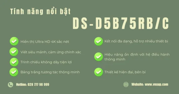 Tính năng nổi bật của Hikvision DS-D5B75RB/C